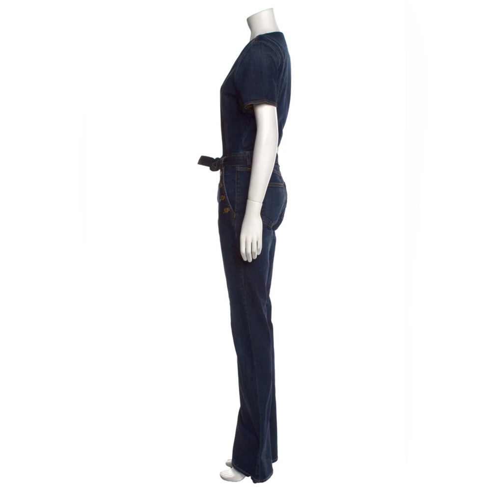 Ramy Brook Helena Dark Blue Denim Jumpsuit Size 27 - Picture 5 of 6